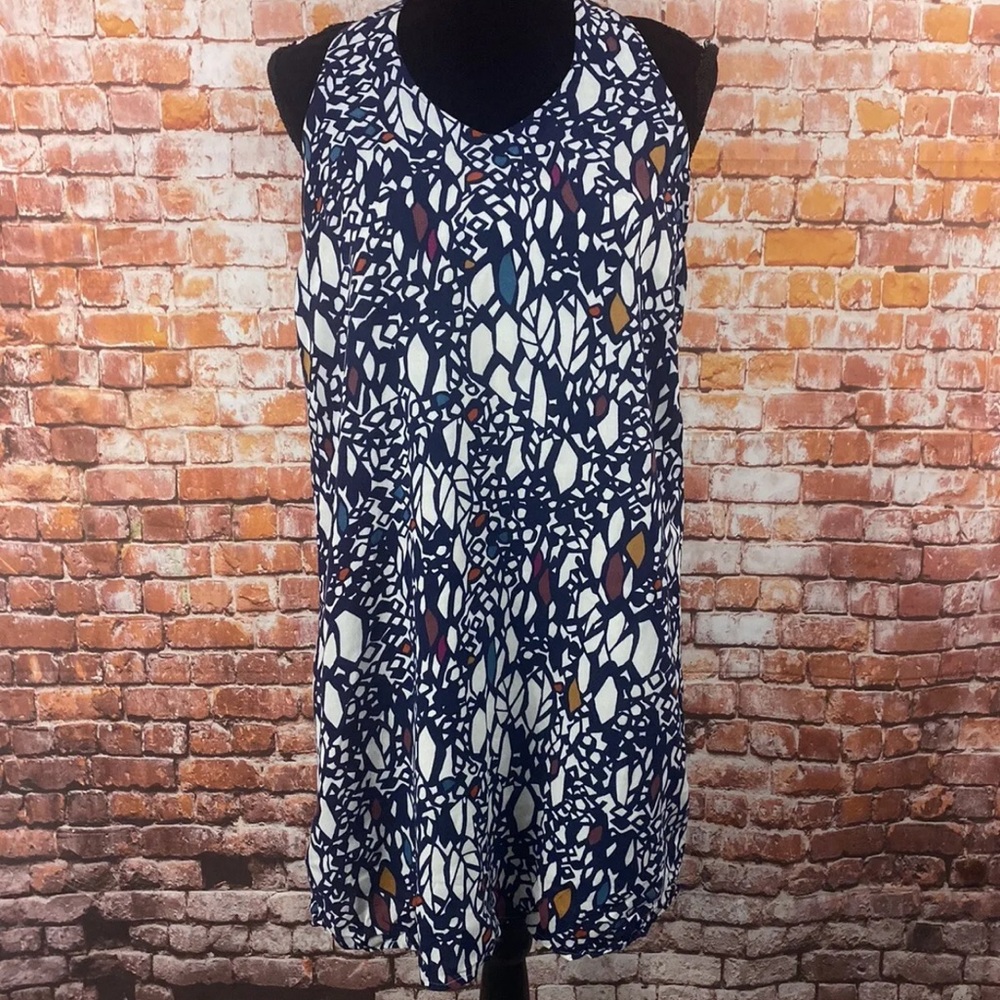 Anthropologie Large Edme & Esyllte Multi-Color Chroma Mosaic Shift Dress  L